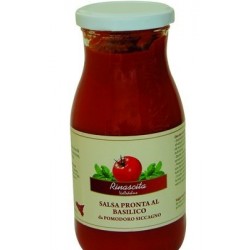 Salsa pronta al basilico di pomodoro siccagno di Valledolmo