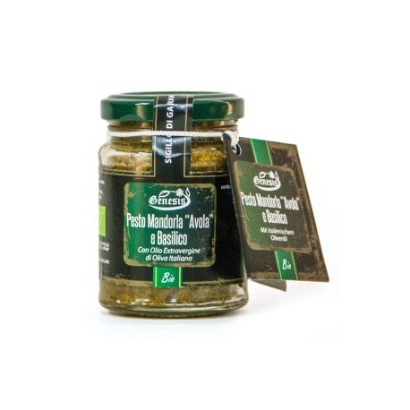 Pesto di mandorla "Avola" e basilico -