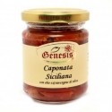 Caponata siciliana con olio extravergine di oliva